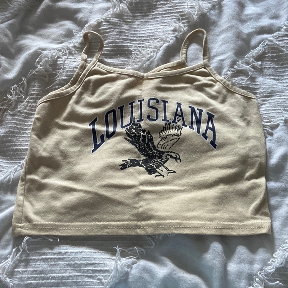 Cute Romwe Lousiana Crop Top